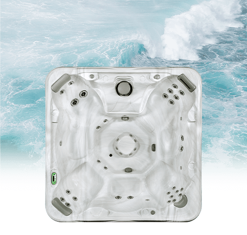 Luxurious spa with water jets